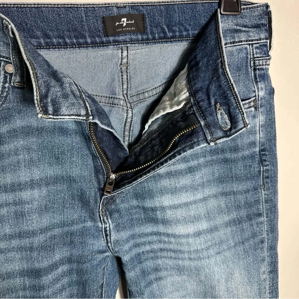 7 For All Mankind Light Blue Slim Straight Jeans